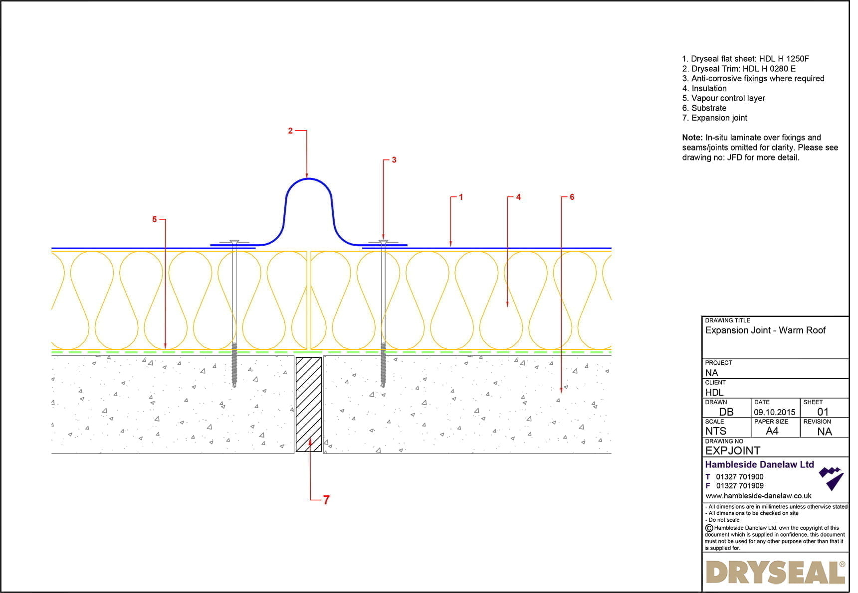 Dryseal Drawing Expansion Joint
