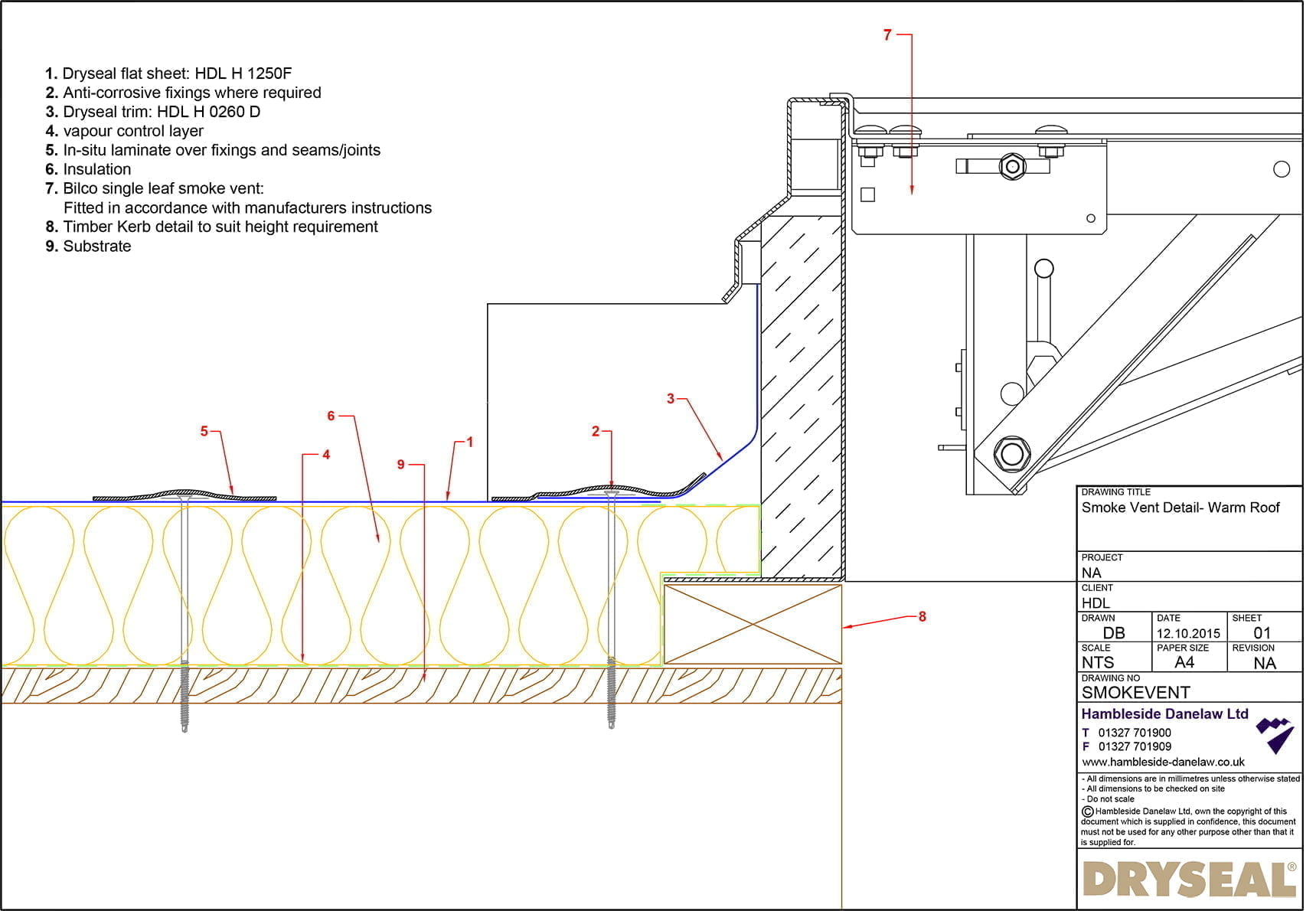 Dryseal Drawing Smoke Vent Detail