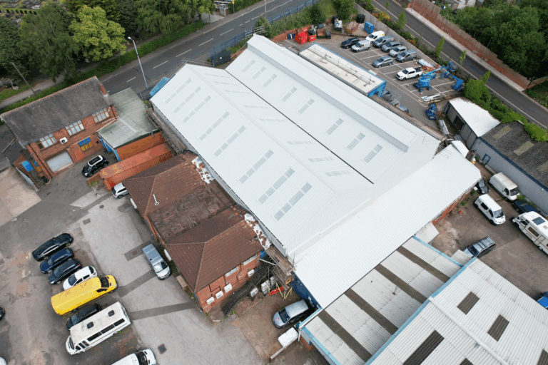 Overhead view of the industrial facility in Blackheath