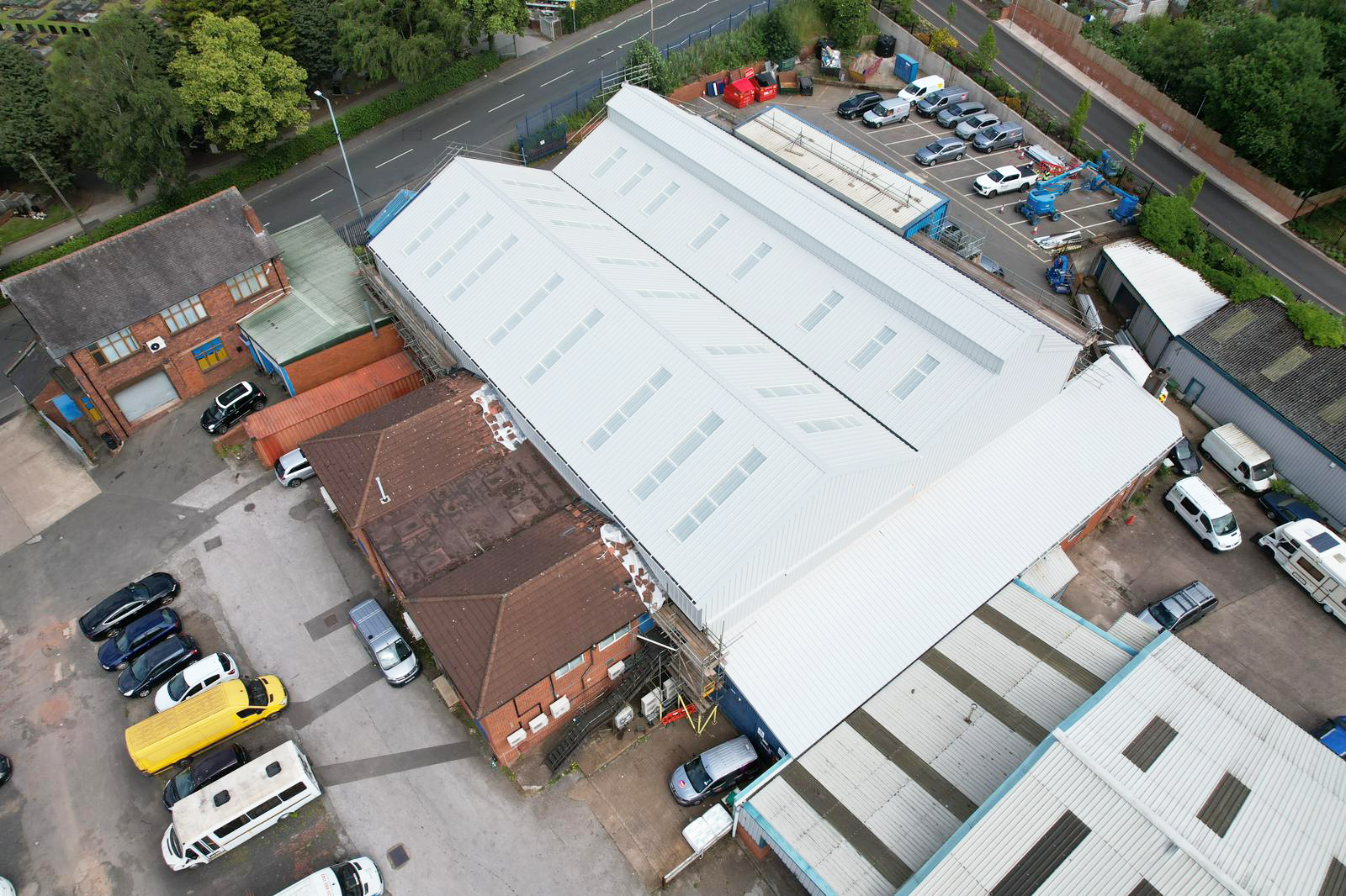 Overhead view of the industrial facility in Blackheath